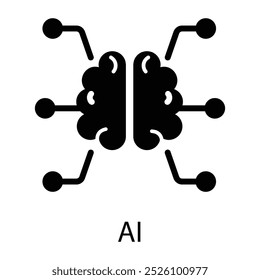 Ai icon in filled style