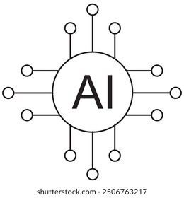 KI-Ikone, Revolutionierende Branchen mit künstlicher Intelligenz, Die Zukunft der Technologie Erforschung von KI-Trends und -Innovationen
