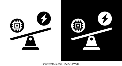 Conjunto De Iconos De Ai Colección De Vector Aislado En Blanco Y Negro