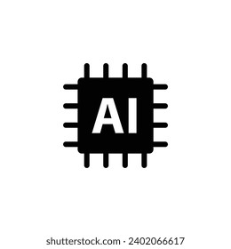 ai icon vector Artificial intelligence icon logo 