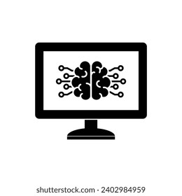ai icon vector Artificial intelligence icon logo 