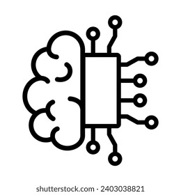 ai icon vector Artificial intelligence icon logo 