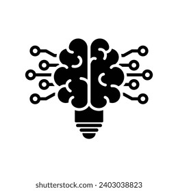 ai icon vector Artificial intelligence icon logo 