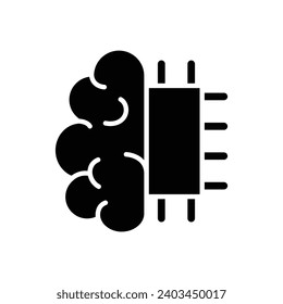 ai icon vector Artificial intelligence icon logo 