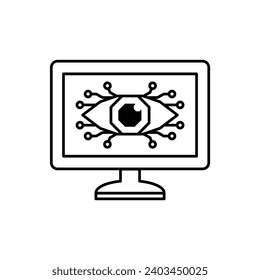 ai icon vector Artificial intelligence icon logo 