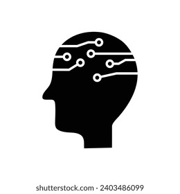 ai icon vector Artificial intelligence icon logo 