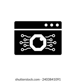 ai icon vector Artificial intelligence icon logo 