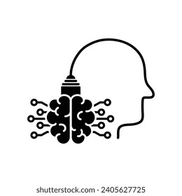 ai icon vector Artificial intelligence icon logo