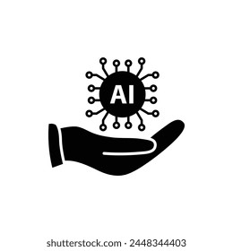 ai icon vector Artificial intelligence icon logo