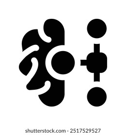 ai icon. vector glyph icon for your website, mobile, presentation, and logo design.