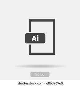 Ai icon, Vector is type EPS10.