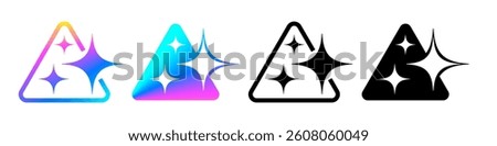 AI icons for artificial intelligence chat buttons for generate app, vector signs. AI assistant chatbot application UI button icons