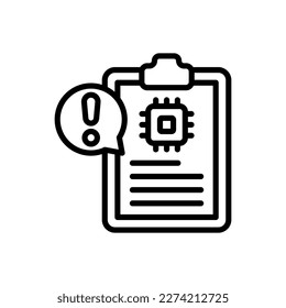 Icono de Información de IA en vector. Logotipo