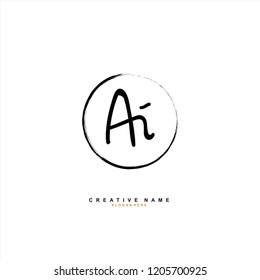 A I AI Initial abstract logo concept vector