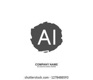 AI Initial letter geometric logo vector