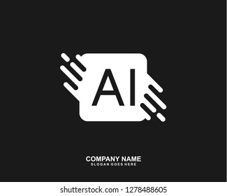 AI Initial letter geometric logo vector