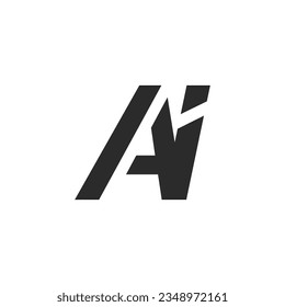Ai initial letter logo vector