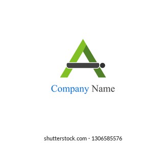 Ai initial logo company name template vector