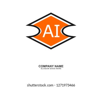 AI Initial logo template vector