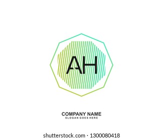 AI initial logo template vector