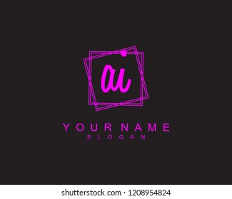 AI Initial square logo template vector