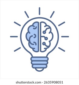 Ilustração Do Vetor De Ícone Azul Ai Innovation