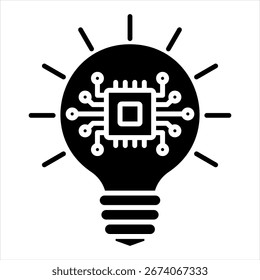 Ai Innovation Glyph Icon Vector Illustration