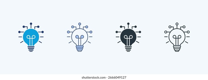 Ai Innovation Multiple Style Icon Collection