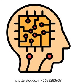 AI-Integrationssymbolelement für Design