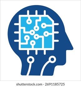 AI-Integrationssymbolelement für Design