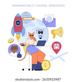 Integração de IA remodelando o gerenciamento de negócios global por meio de operações multicanal eficientes. Visualizar os impactos inovadores da tecnologia na comunicação, no marketing e na produtividade em diversos