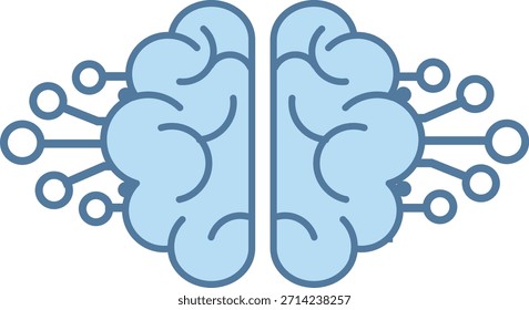 Ai Intelligence with Brain Symbol, Digital Circuit Board, circuit board, semiconductor path, AI technology with Path, Artificial Intelligence, motherboard signals, Human Brain