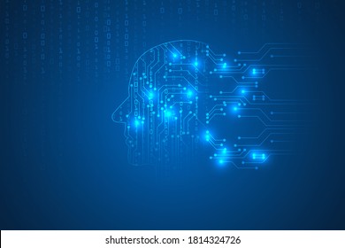 Innovative Intelligenz-Technologie abstrakt.