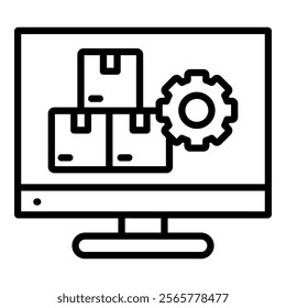 Ai Inventory Management Icon Element For Design