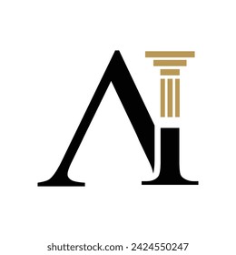 AI law logo - law logo