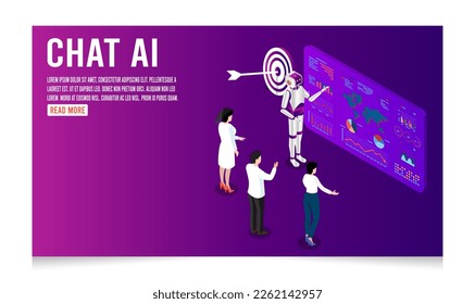 AI Learning and Artificial Intelligence Concept with People customize work with Assistant Robot, Machine learning, Digital Brain future technology.  Vector Illustration eps10