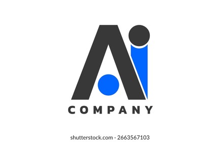 AI Letter Plantilla de Logo de Diseño Creativo