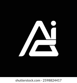 AI Letter Initial Logo Design Template Vector Illustration