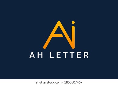 ai letter joint logo design vector template. joint a i logo for business company. 