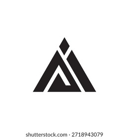 AI Letter Logo Design. AI Creative letter logotipo design vetor, AI Letter Initial Logo Design.