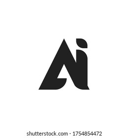 AI Letter Logo Design With Simple style