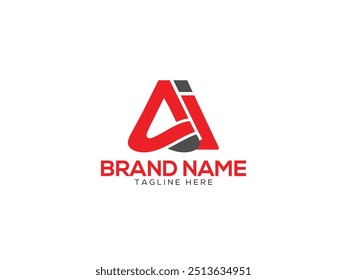 AI Letra Arte vectorial de diseño de logotipo, iconos y gráficos
