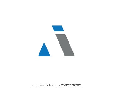 Ai letter logo design with vector icon template