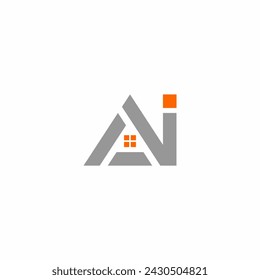 Ai Letter Real Estate Logo Design