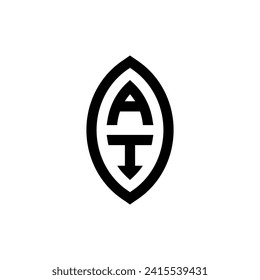 AI line geometric monogram with high quality professional design that will print well