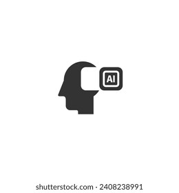 AI line icon. Vector signs for web graphics.