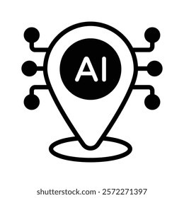 Ai location vector design in modern style