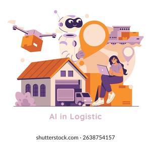 AI in logistics revolutionizes supply chain management through technology integration. Drones, robots, and data-driven solutions enhance efficiency and streamline operations in delivery services.
