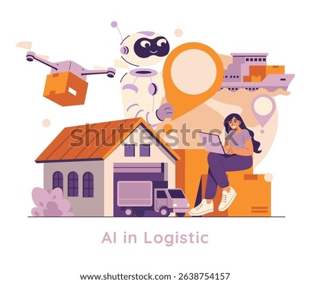 AI in logistics revolutionizes supply chain management through technology integration. Drones, robots, and data-driven solutions enhance efficiency and streamline operations in delivery services.