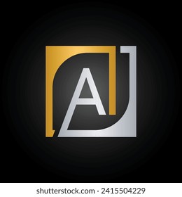 AI Logo Design Template Vector With Square Background.